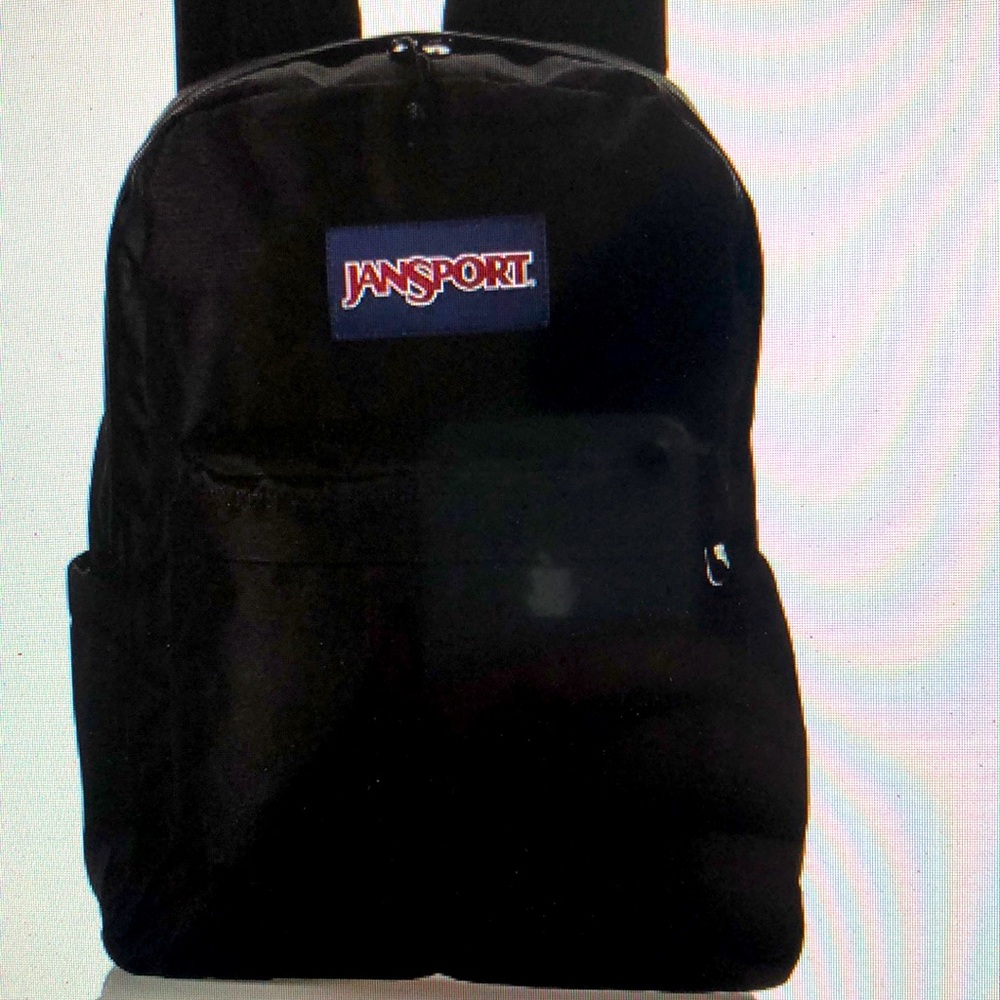 Jansport Superbreak Black Backpack Lightweight School BookBag